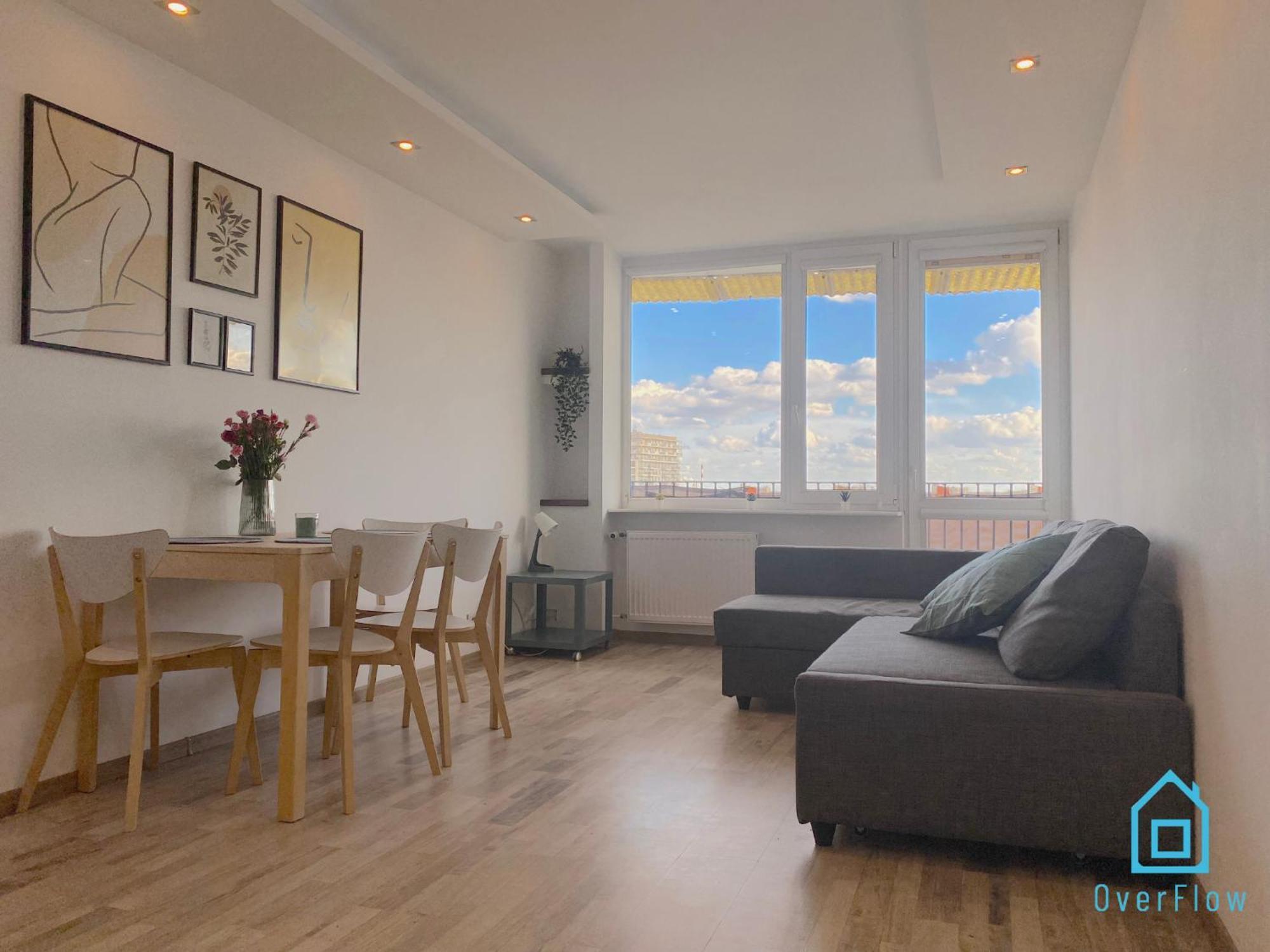 Wave Apartment With Amazing View- 2 Km To Baltic Sea Gdansk Exterior photo